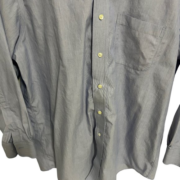 Brooks Brothers Non Iron Button Down Shirt Blue Long Sleeve Mens 16.5 32… - Picture 4 of 6